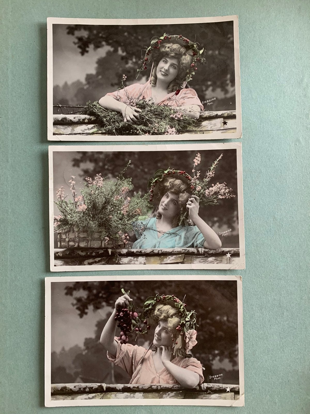1907 Dame met kersen op haar hoed, Ophalen of Verzenden, Voor 1920, Gelopen, Overige thema's