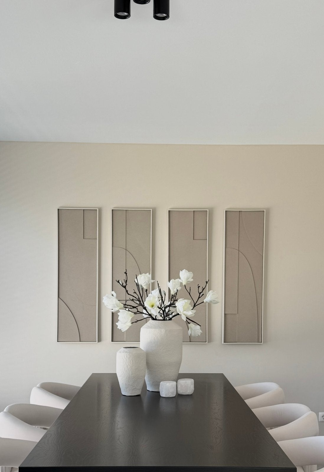 Set van 4 moderne wandpanelen - 35x115 cm, Antiek en Kunst, Ophalen