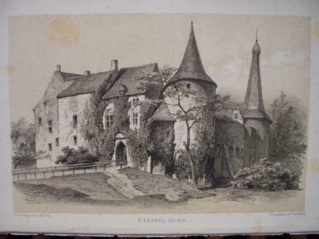 01  /  Horn het  Kasteel Litho 1876, Ophalen of Verzenden
