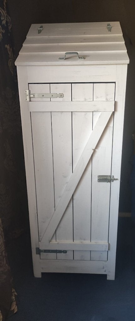 Mooie hang en legkast  White silverwash, Ophalen, Kast, 50 tot 70 cm, 105 cm of meer