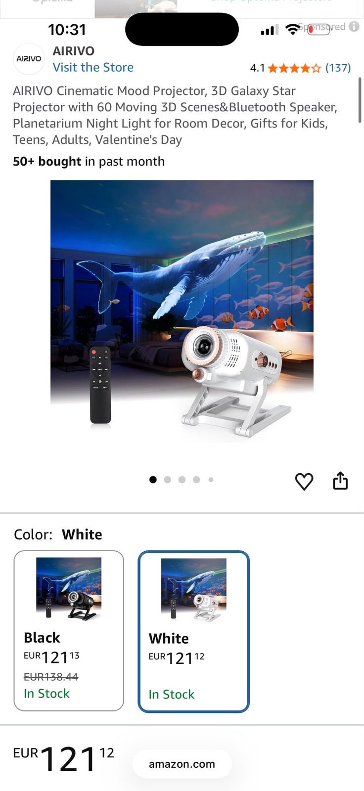 Holografische 3D projector, Ophalen of Verzenden, Zo goed als nieuw, LED