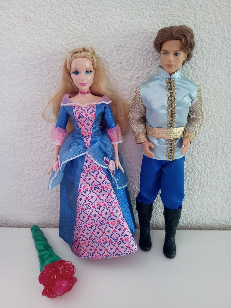 BARBIE FAIRYTALE COLLECTION SLEEPING BEAUTY EN PRINCE, Verzamelen, Poppen, Ophalen of Verzenden, Gebruikt, Pop