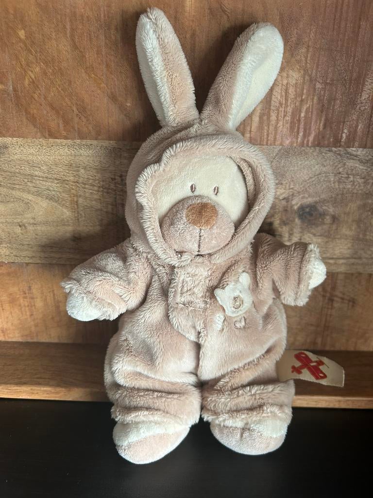 Nicotoy knuffel beer met jasje knuffeltje knuffels, Ophalen of Verzenden, Zo goed als nieuw, Beer