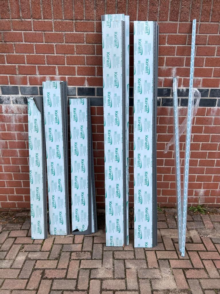 Keralit gevelpanelen en eindprofielen - Basaltgrijs, Ophalen, 25 tot 50 mm, Nieuw, 300 cm of meer