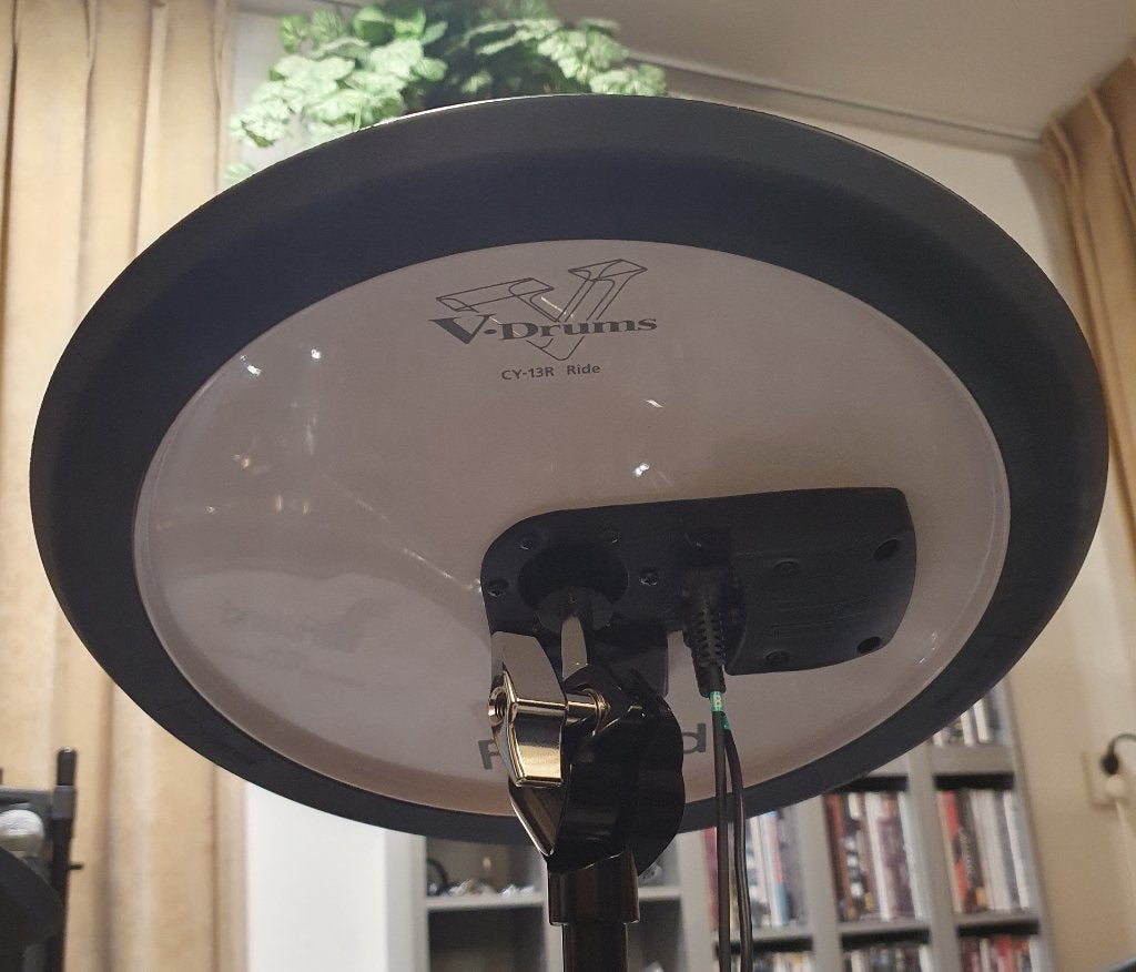 Roland cymbals:  CY12 crash, CY13R ridebekken, Ophalen of Verzenden, Gebruikt, Roland