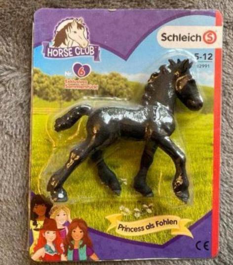 Schleich Friese Veulen Princess ~ Horse Club 82991, Ophalen of Verzenden, Zo goed als nieuw, Paard, Beeldje of Figuurtje