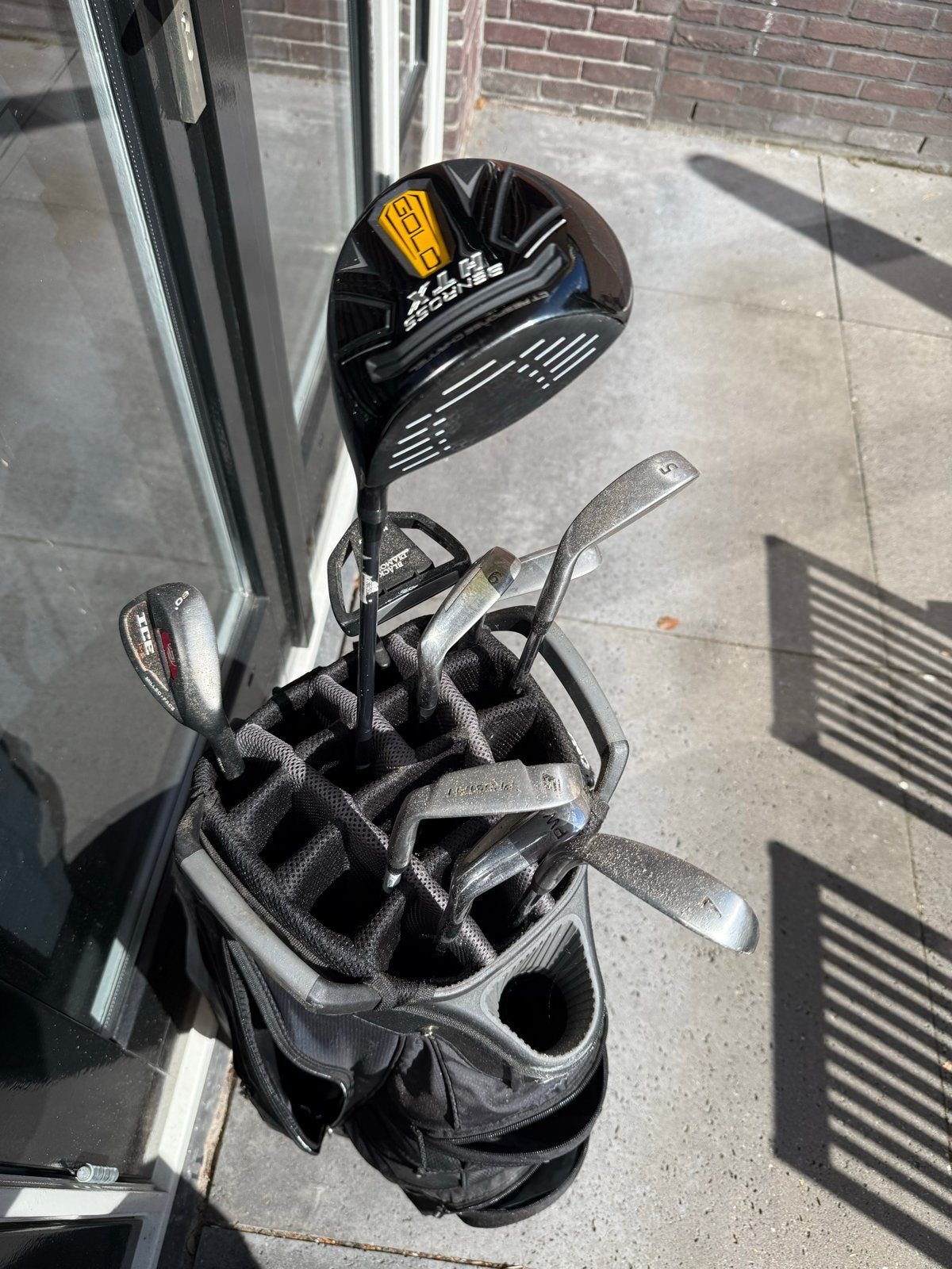 9 Golfclubs inclusief golftas van Bagboy, Ophalen, Gebruikt, Set, Overige merken