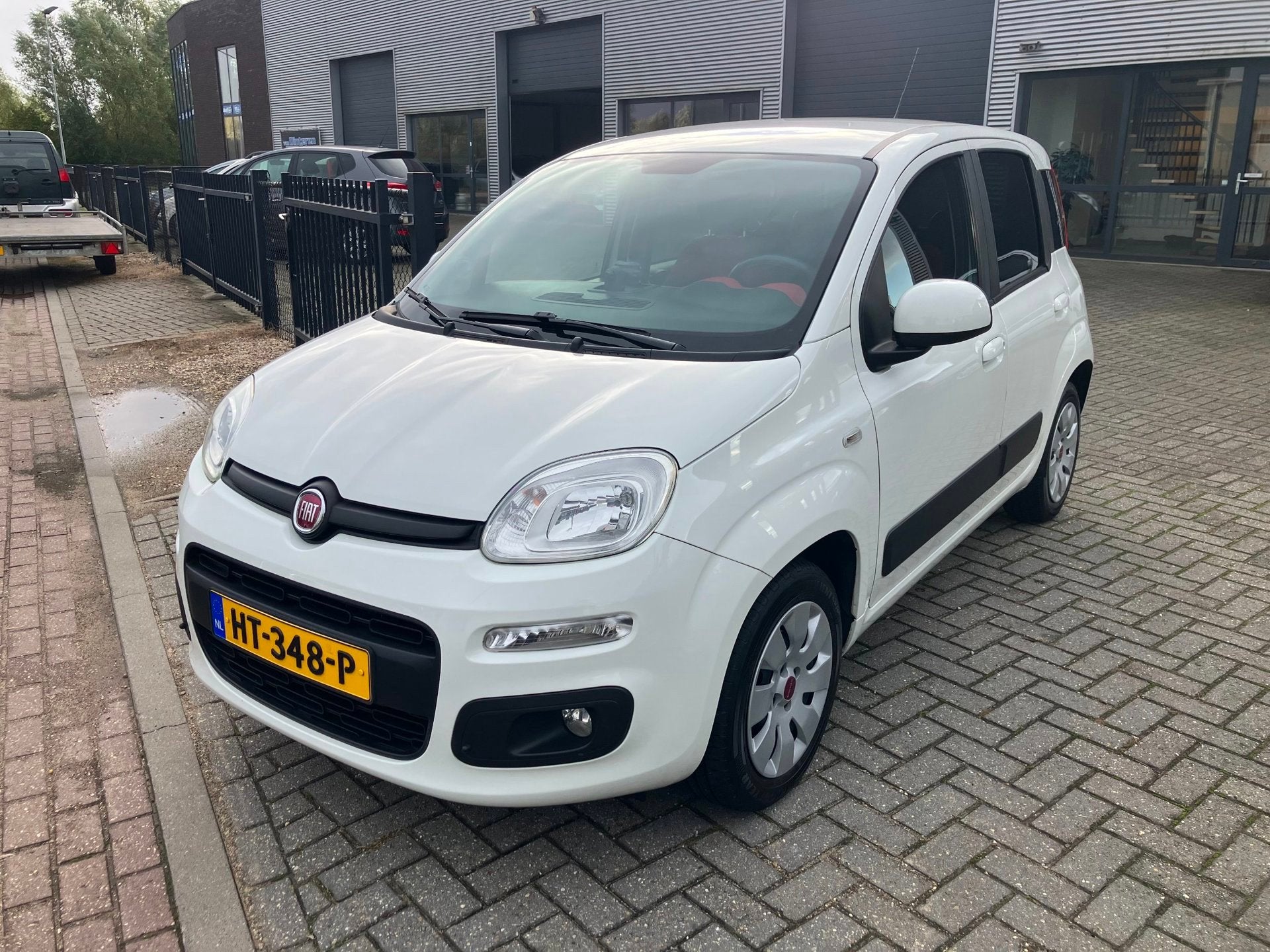 Fiat Panda 1.2 Lounge+ Pack STOERE PANDA !, Auto's, Gebruikt, Verwarmde buitenspiegels, Wit, Origineel Nederlands