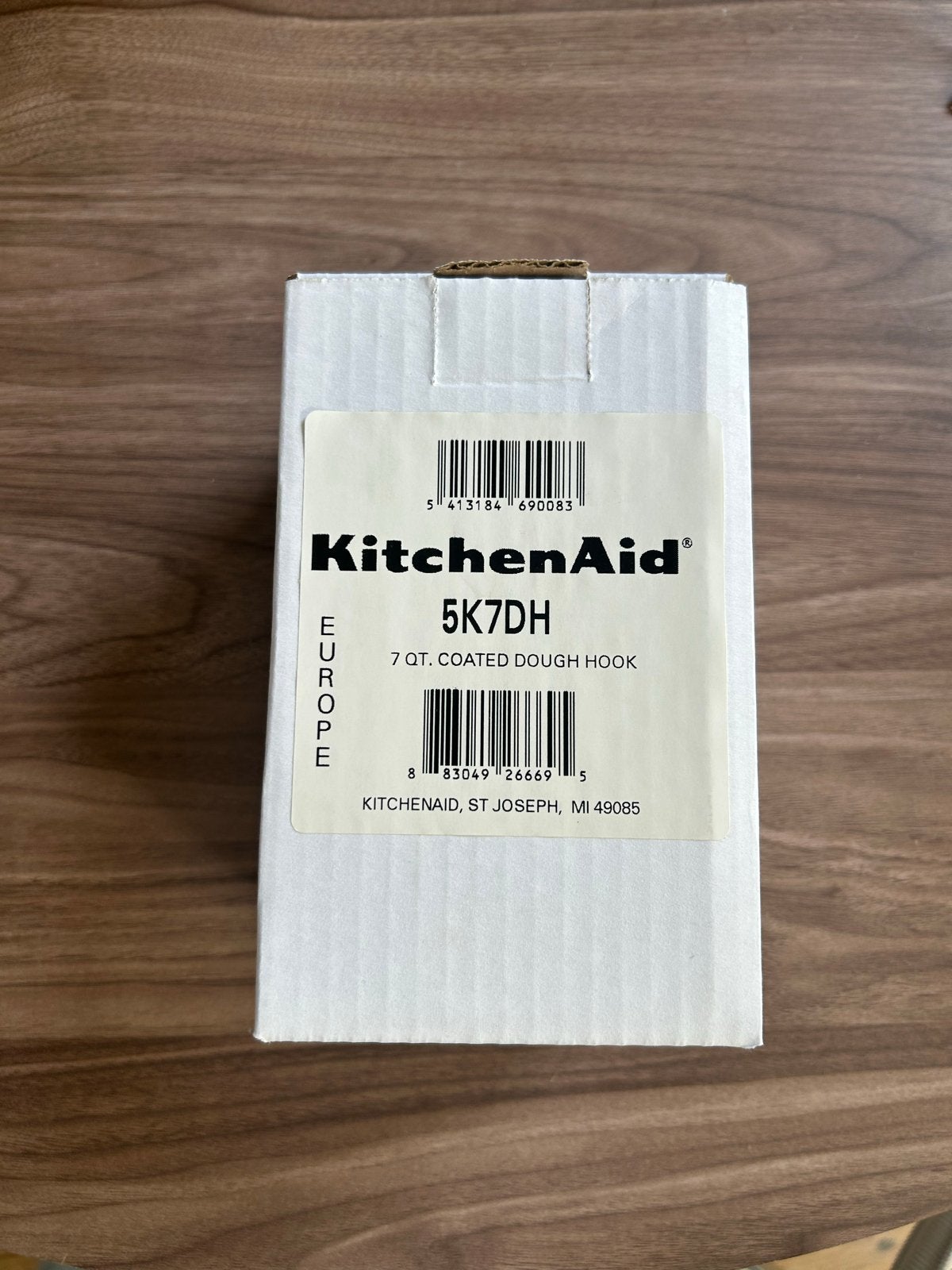 KitchenAid Deeghaak 5K7DH voor mixers met verstelbare kom, 4 liter of meer, Ophalen, Nieuw, 3 snelheden of meer