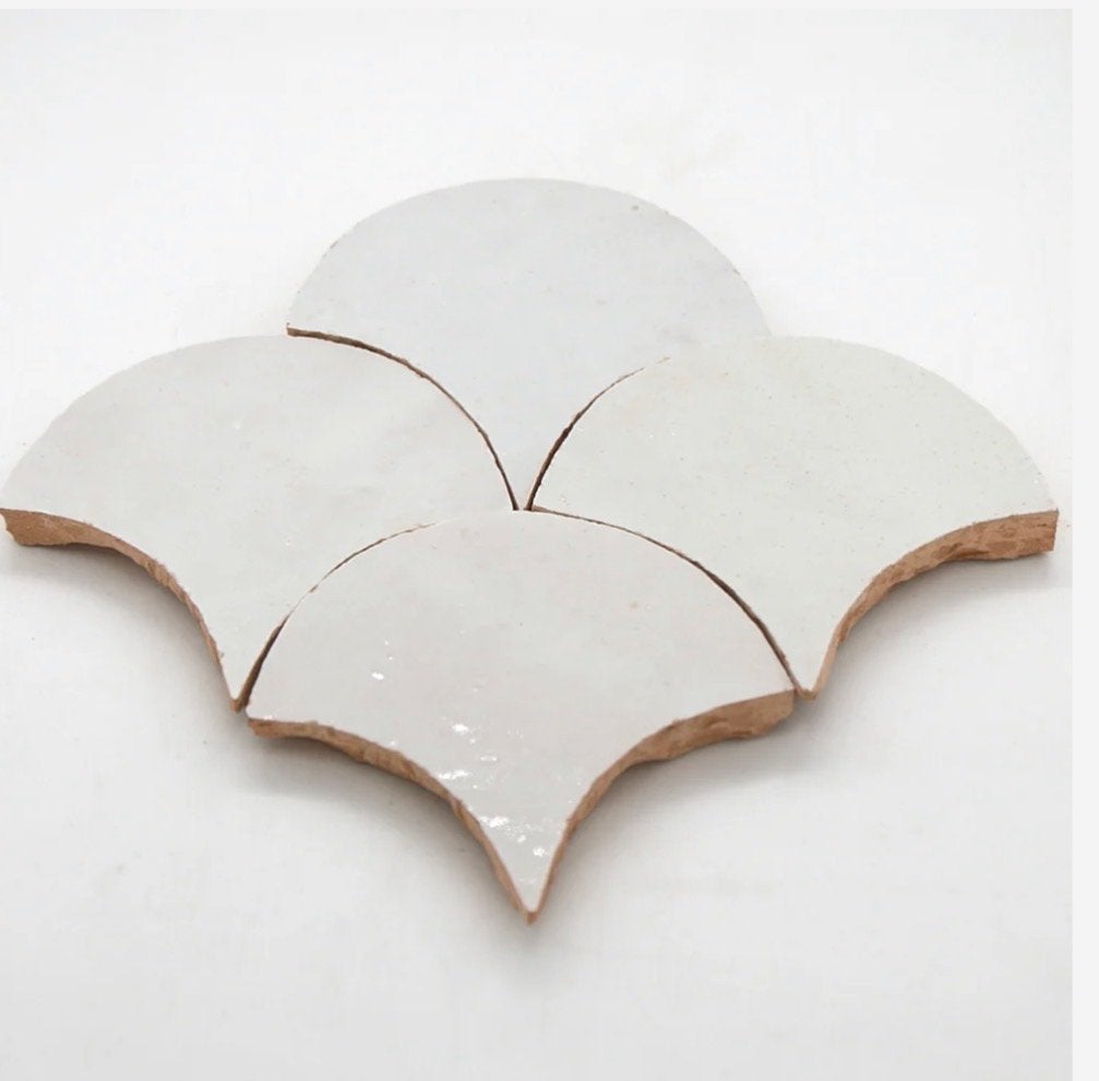 Zellige tegels wit - 2,5m2 - Handmade Moroccan tiles, Nieuw, Minder dan 20 cm, Minder dan 5 m², Wandtegels
