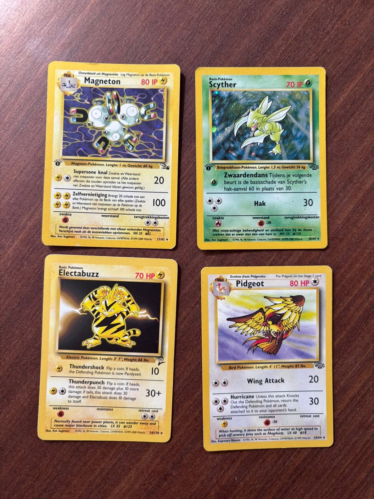 Pokemon base set, jungle, fossil, Ophalen of Verzenden, Zo goed als nieuw, Meerdere kaarten