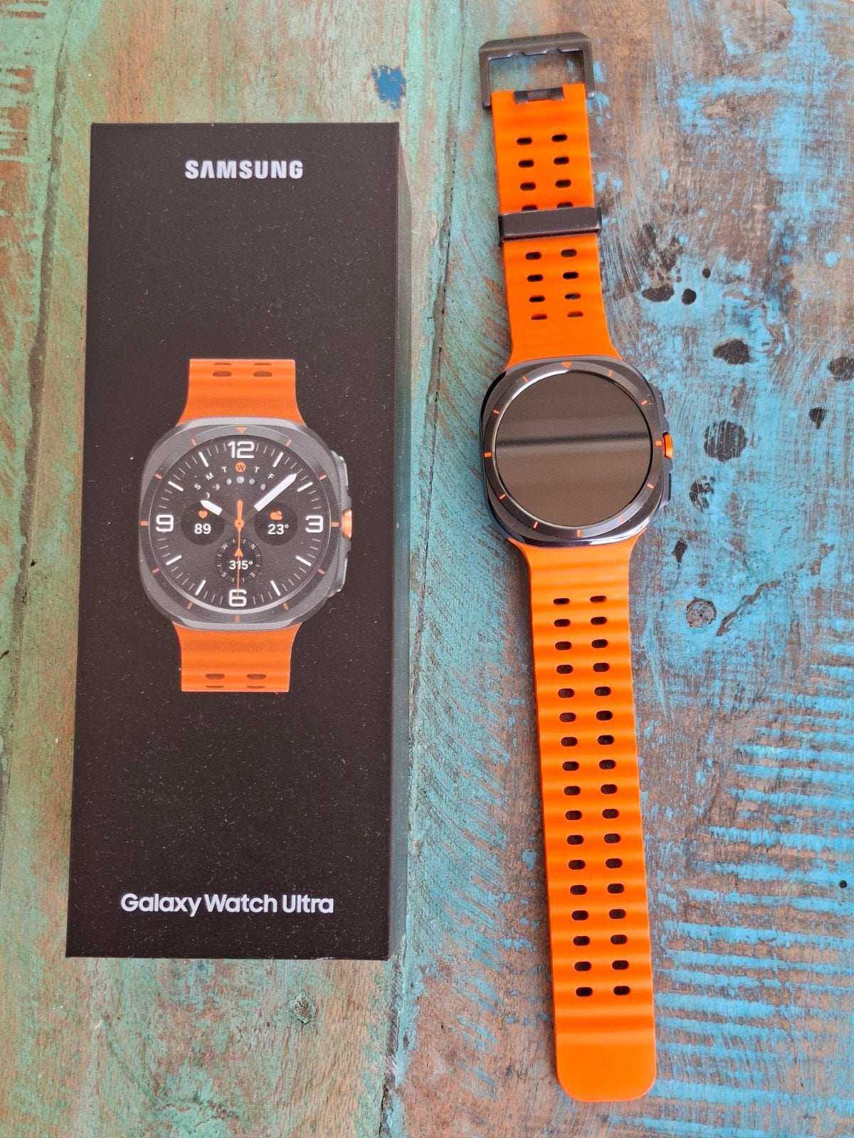 Samsung Galaxy Watch Ultra 2025 47mm., Sieraden, Tassen en Uiterlijk, Smartwatches, Conditie, Oranje, Ophalen of Verzenden, Zo goed als nieuw