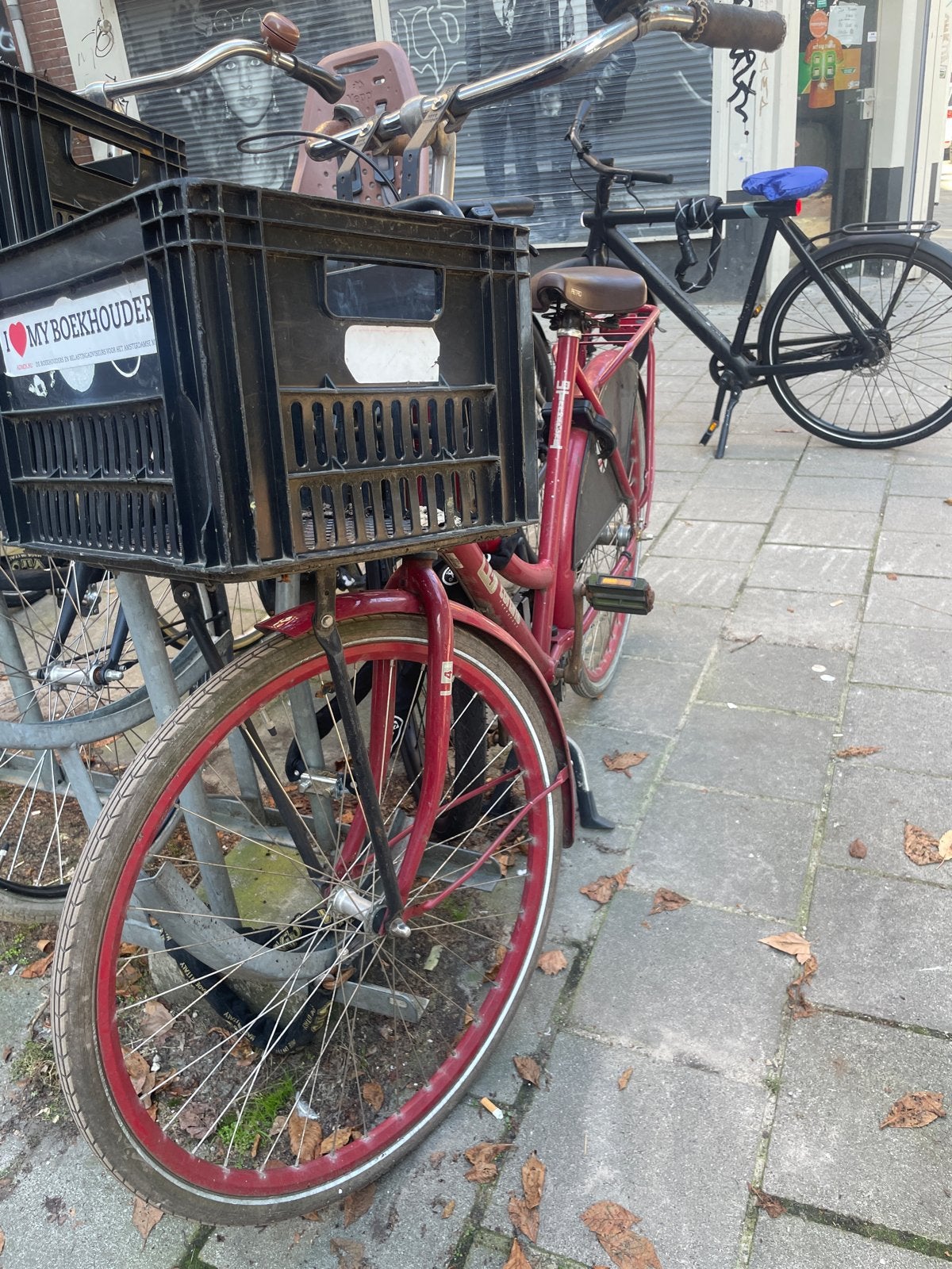 Cortina u4 Transportfiets - Rood - Gebruikt, Terugtraprem, Gebruikt, 56 cm of meer, Ophalen