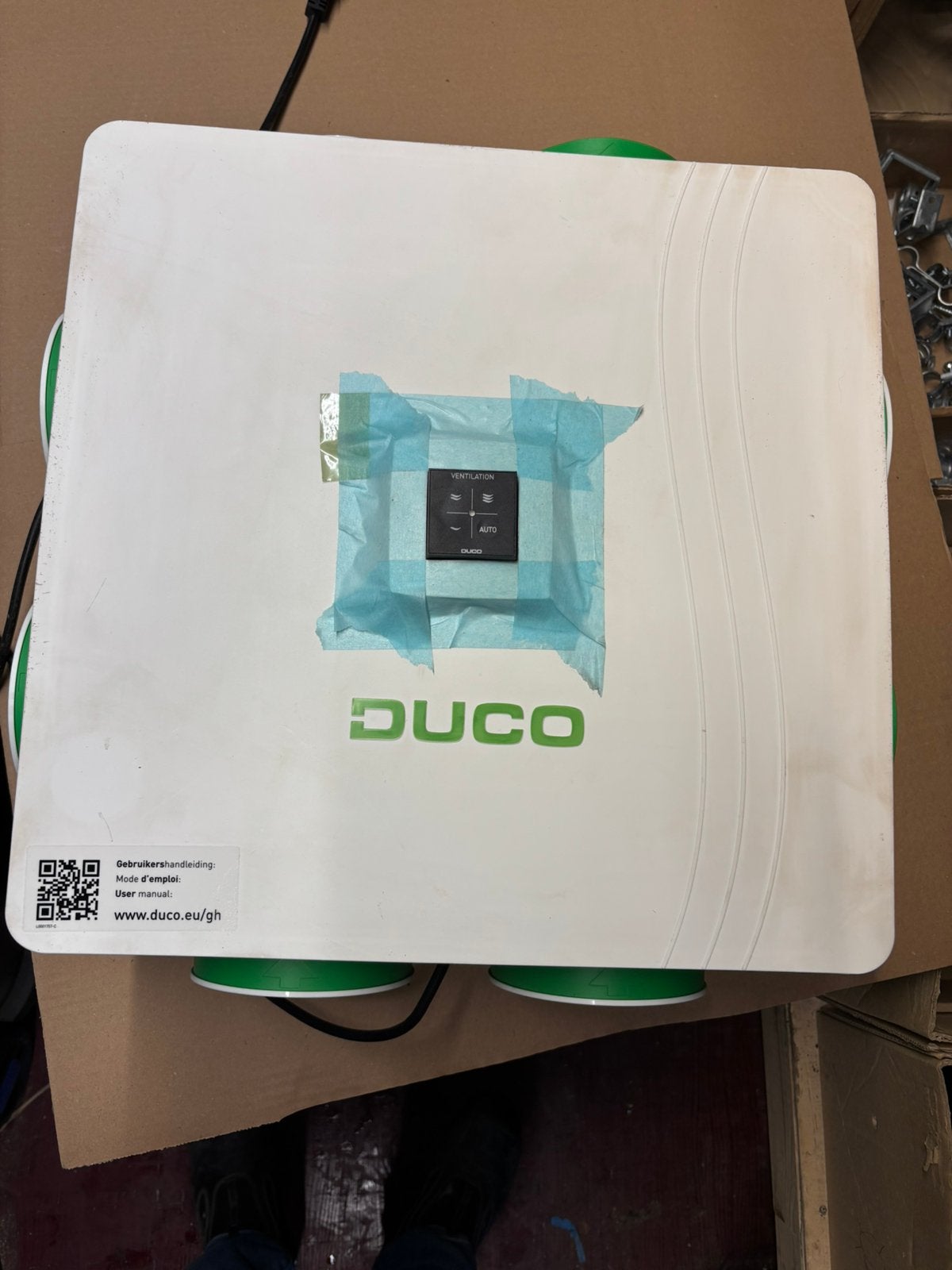 Duco silent ventilatiebox met rf, Doe-het-zelf en Verbouw, Ophalen of Verzenden, Gebruikt