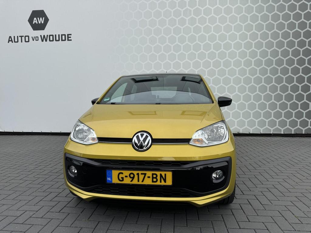 Volkswagen 1.0 BMT high up! R-line Stoelverwarming 2019 NAP, Auto's, Volkswagen, Voorwielaandrijving, Stof, Gebruikt, 23 km/l