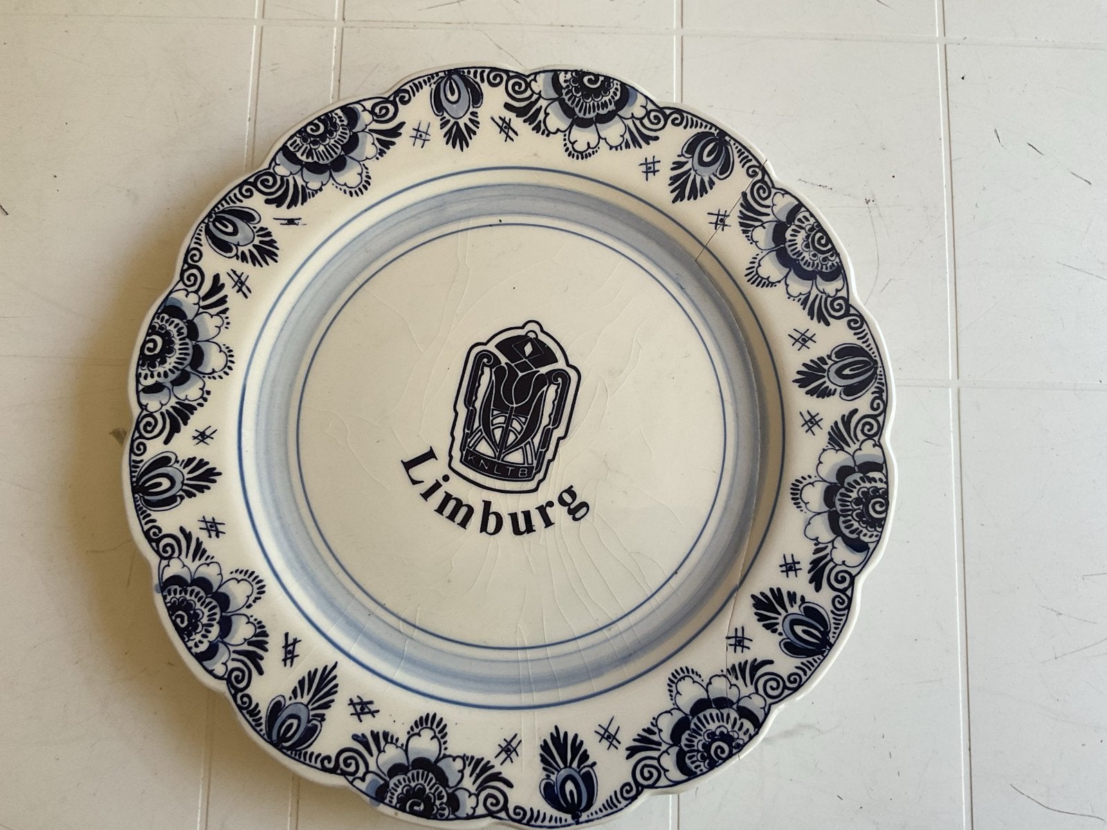 Delfts Blauw wandbord 'Limburg' - Handbeschilderd, Ophalen of Verzenden
