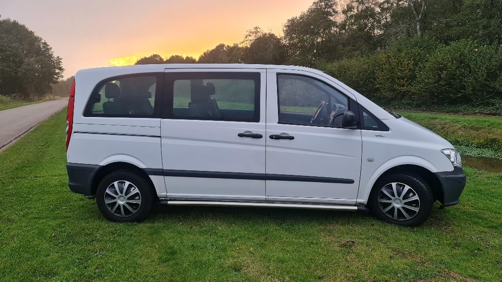 Mercedes-Benz Vito 2.2 113 CDI L 4X4 AUT 2011 Wit, Auto's, Mercedes-Benz, Particulier, Vito, ABS, Boordcomputer, Centrale vergrendeling