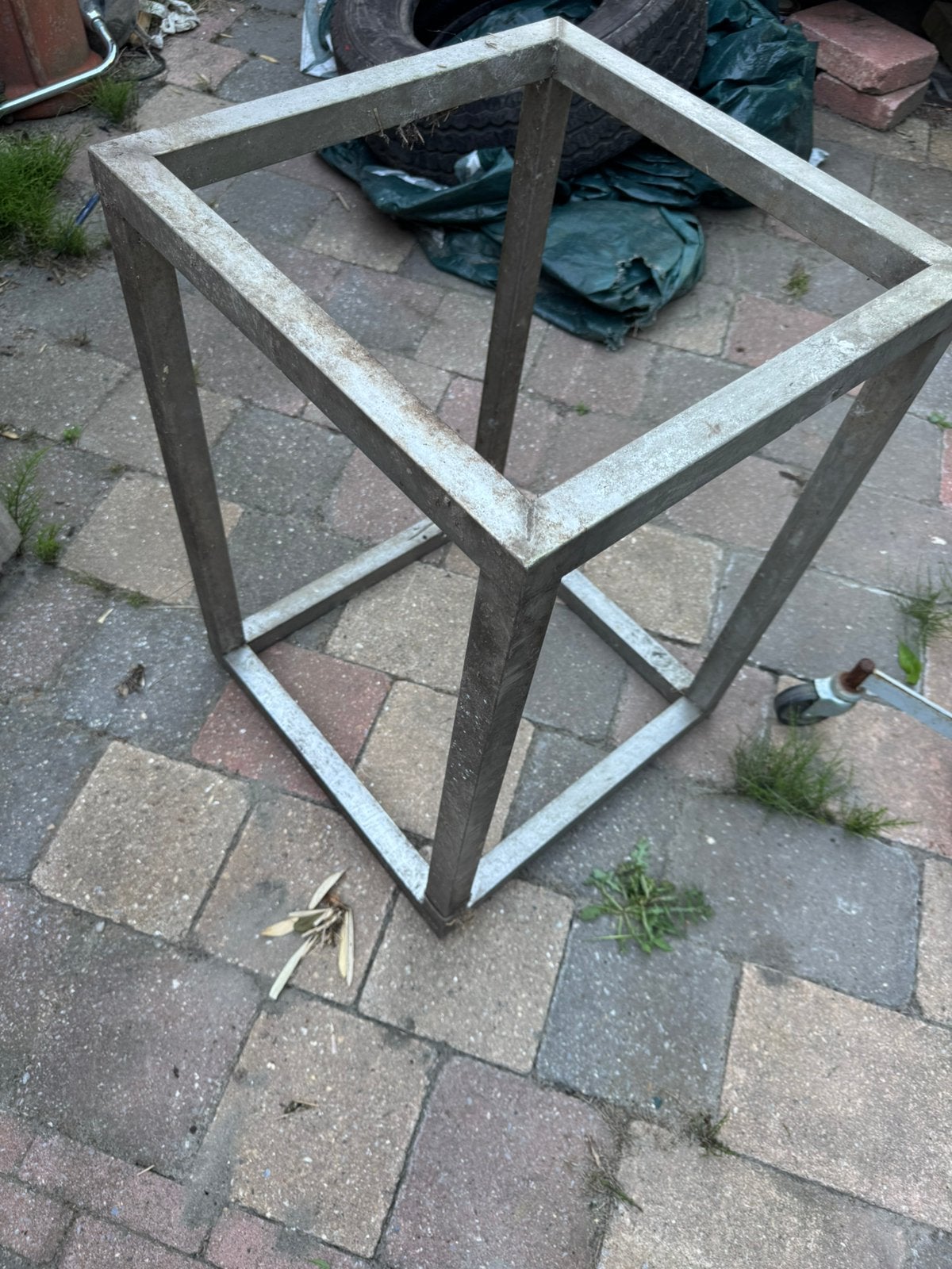 Rvs standaard waterornament vijver, Ophalen, Zo goed als nieuw