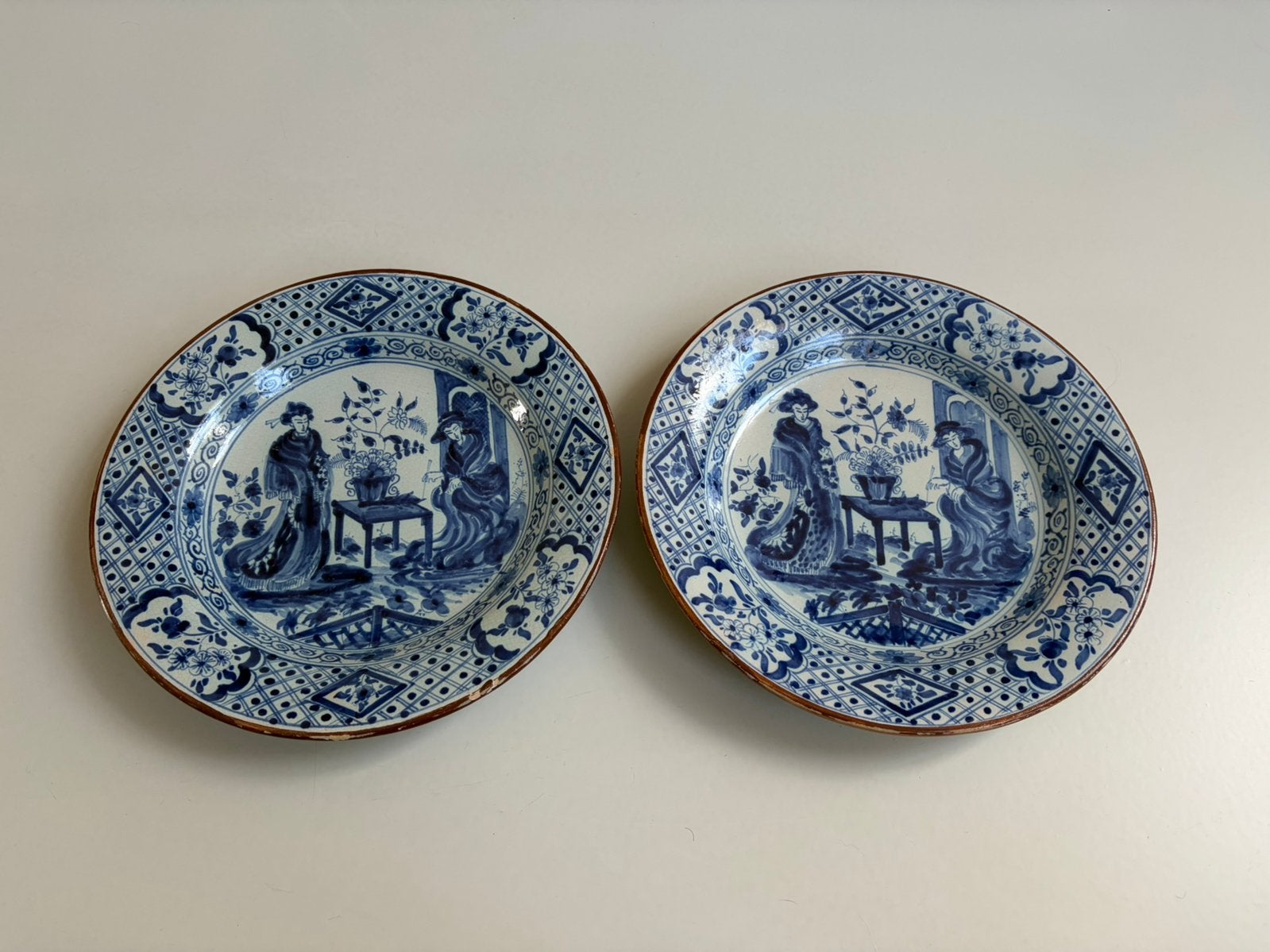 17th Century Dutch Delft Blue & White Plate, , 23 cm, Ophalen of Verzenden