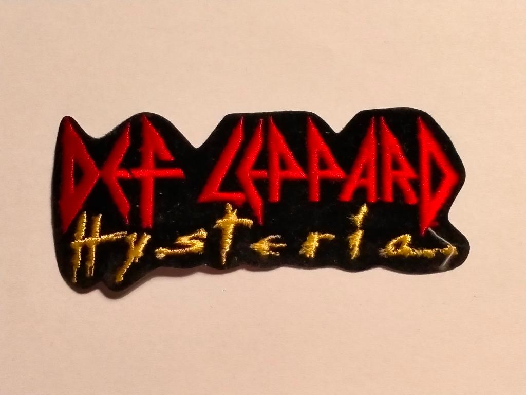 Def Leppard Hysteria metal rock vintage logo kleding patch, Verzamelen, Ophalen of Verzenden, Nieuw, Kleding
