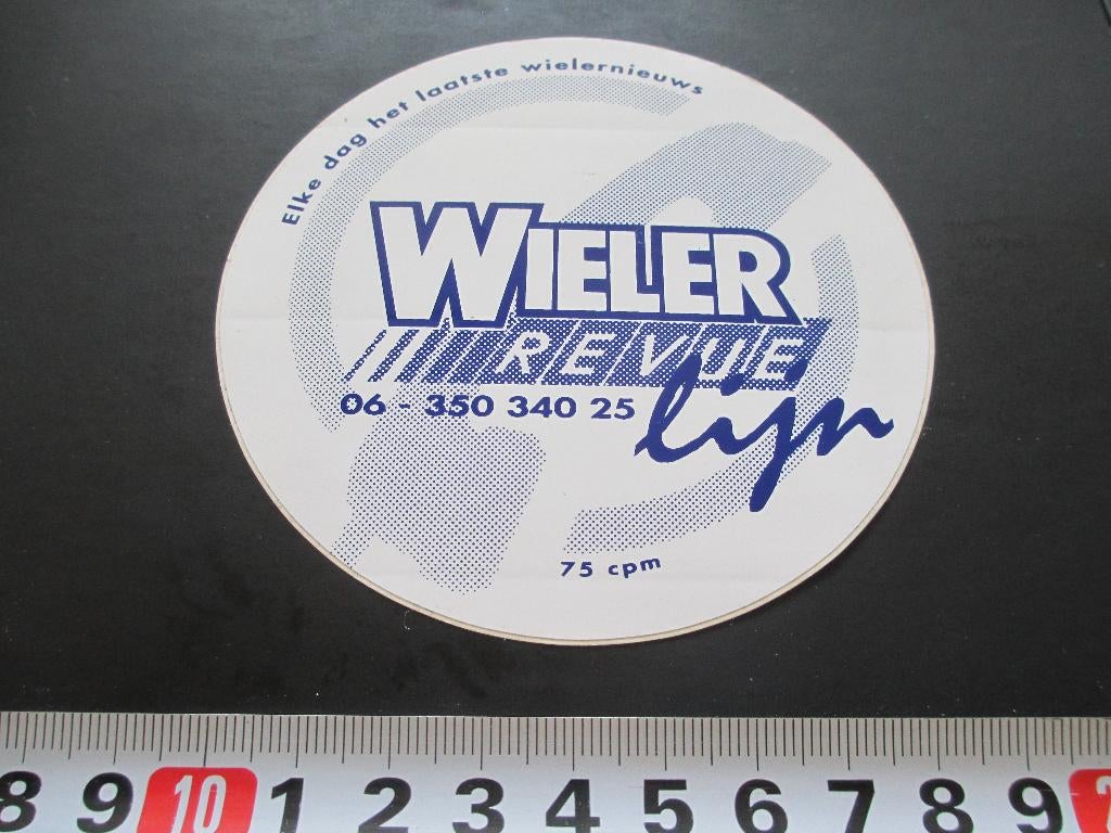 sticker wielernieuws wieler-revue lijn, Ophalen, Zo goed als nieuw