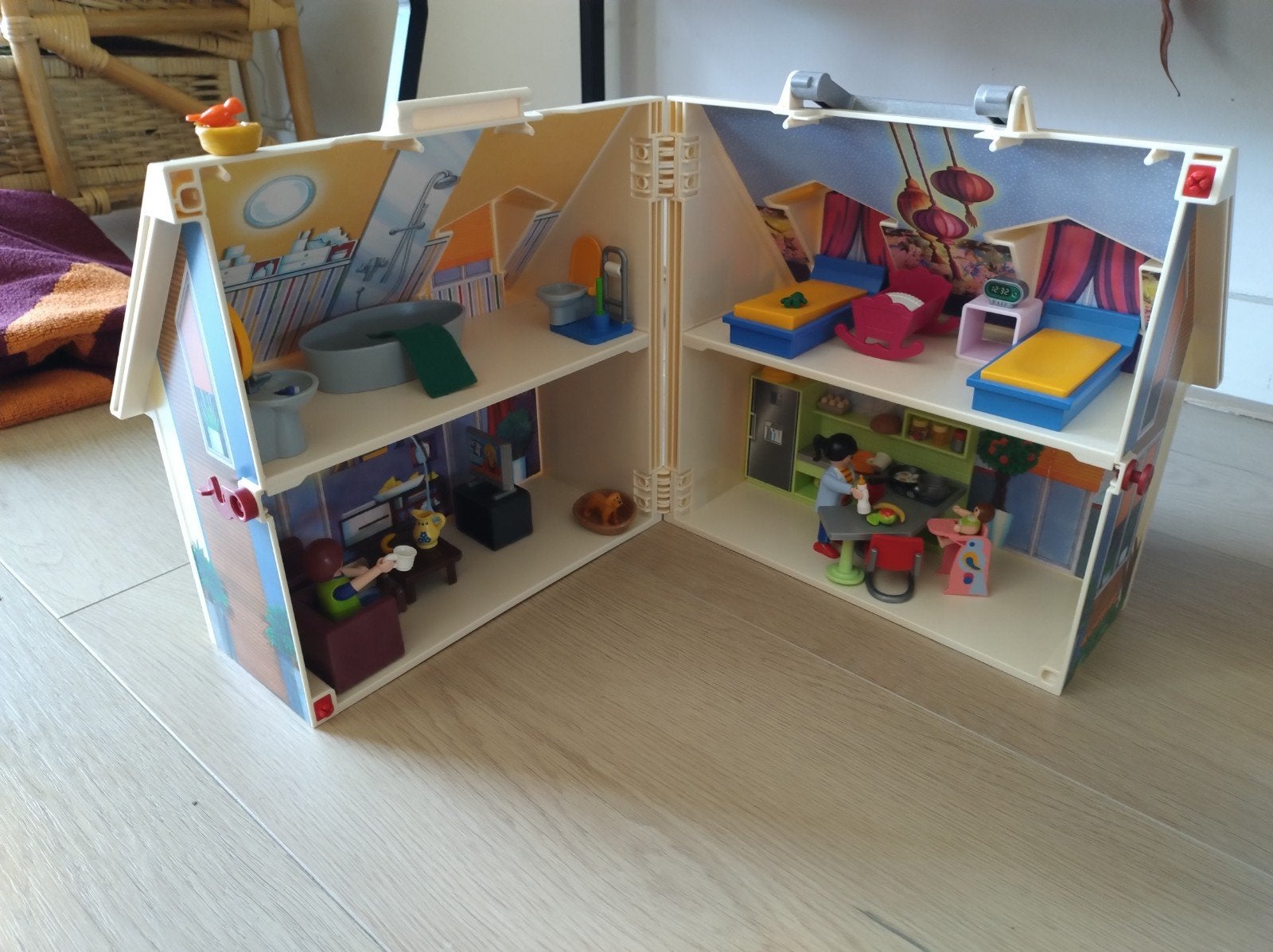 Playmobil Huis - Compleet met Meubels en Figuren, Ophalen of Verzenden