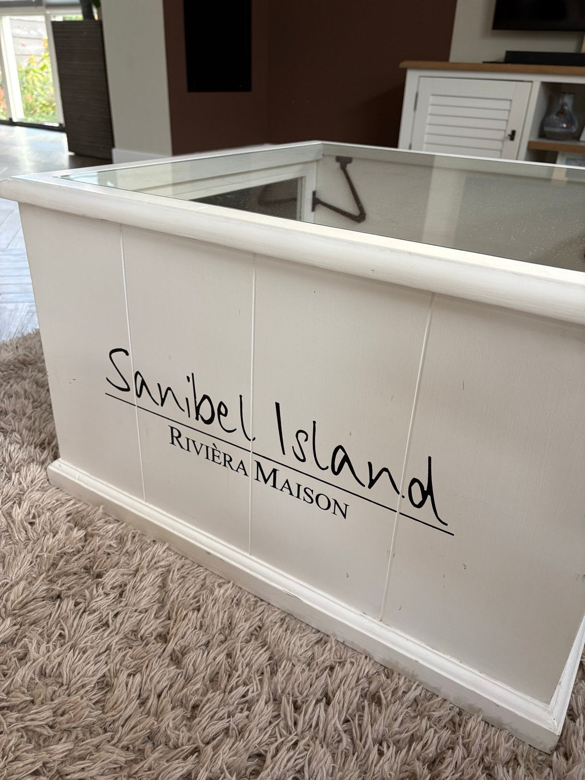 Rivièra Maison Bijzettafel Sanibel Island, Ophalen, Gebruikt, Vierkant, 50 tot 100 cm