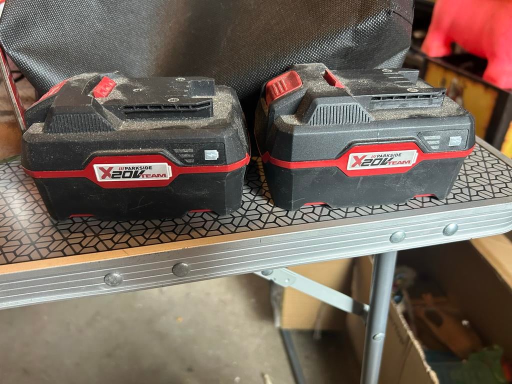 2x Parkside X20V Team Accu 4.0 Ah, Ophalen of Verzenden, Zo goed als nieuw