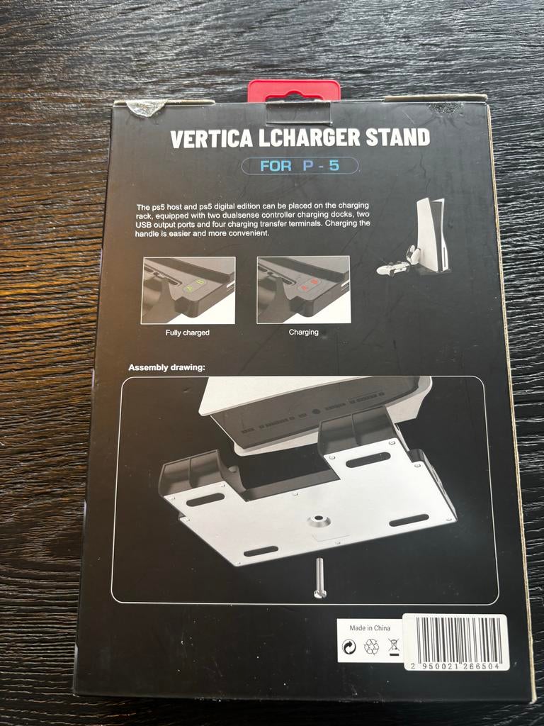 iPlay Vertica LCharger Stand voor PS5 - Oplaadstation, Spelcomputers en Games, Spelcomputers | Sony PlayStation Consoles | Accessoires