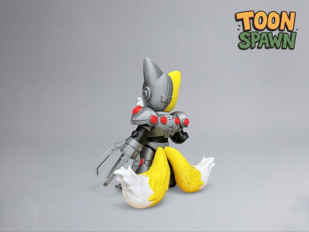 Cyborg Tails – Teen Titans X Sonic Mash‑up – 29 cm, Ophalen of Verzenden, Nieuw, Overige typen