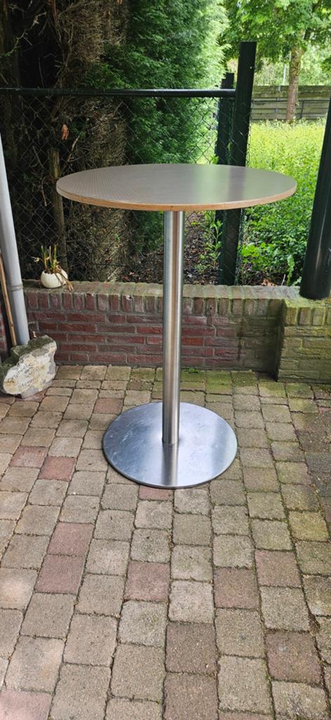 Zware kwaliteit ronde statafel, diameter 80 cm, Huis en Inrichting, Tafels | Statafels, Ophalen of Verzenden, Gebruikt