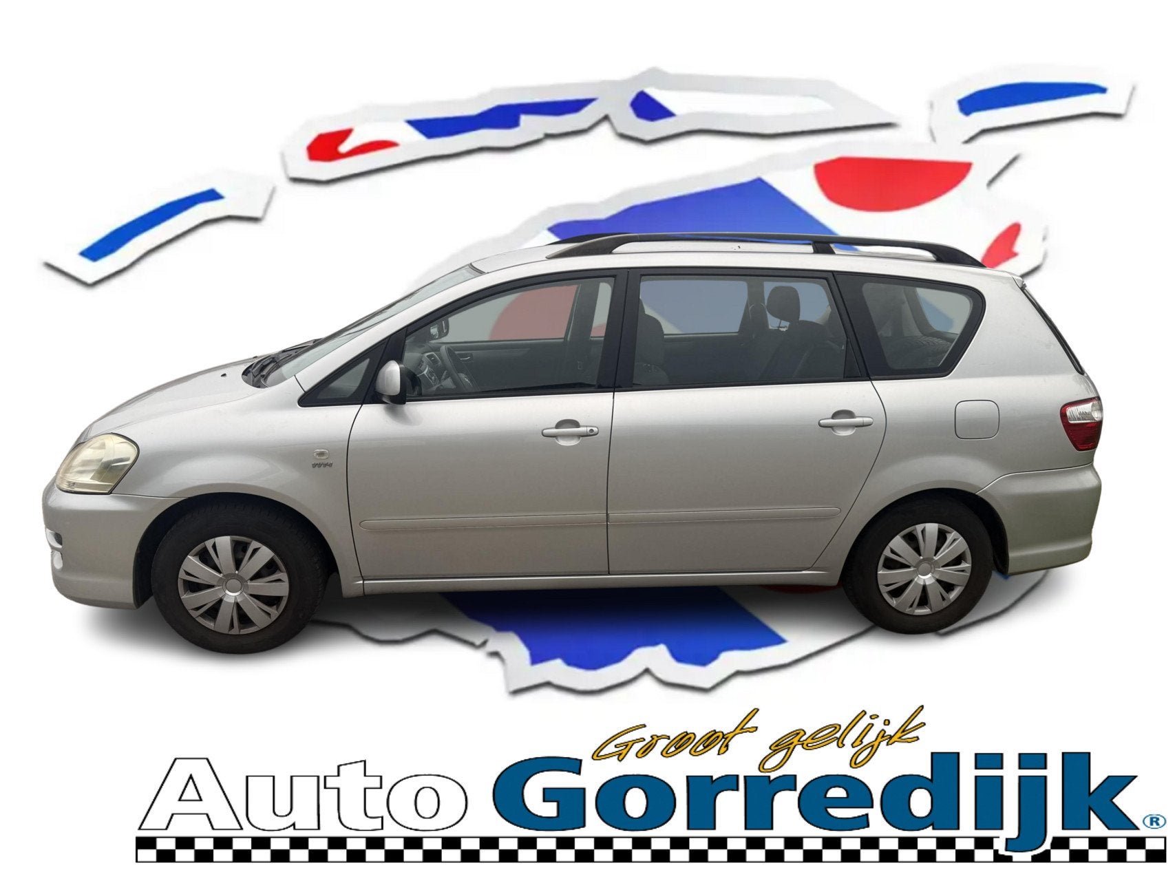 Toyota Avensis Verso 2.0i Linea Luna 7 persoons Airco,cruise, Auto's, Voorwielaandrijving, 1998 cc, Stof, Zwart