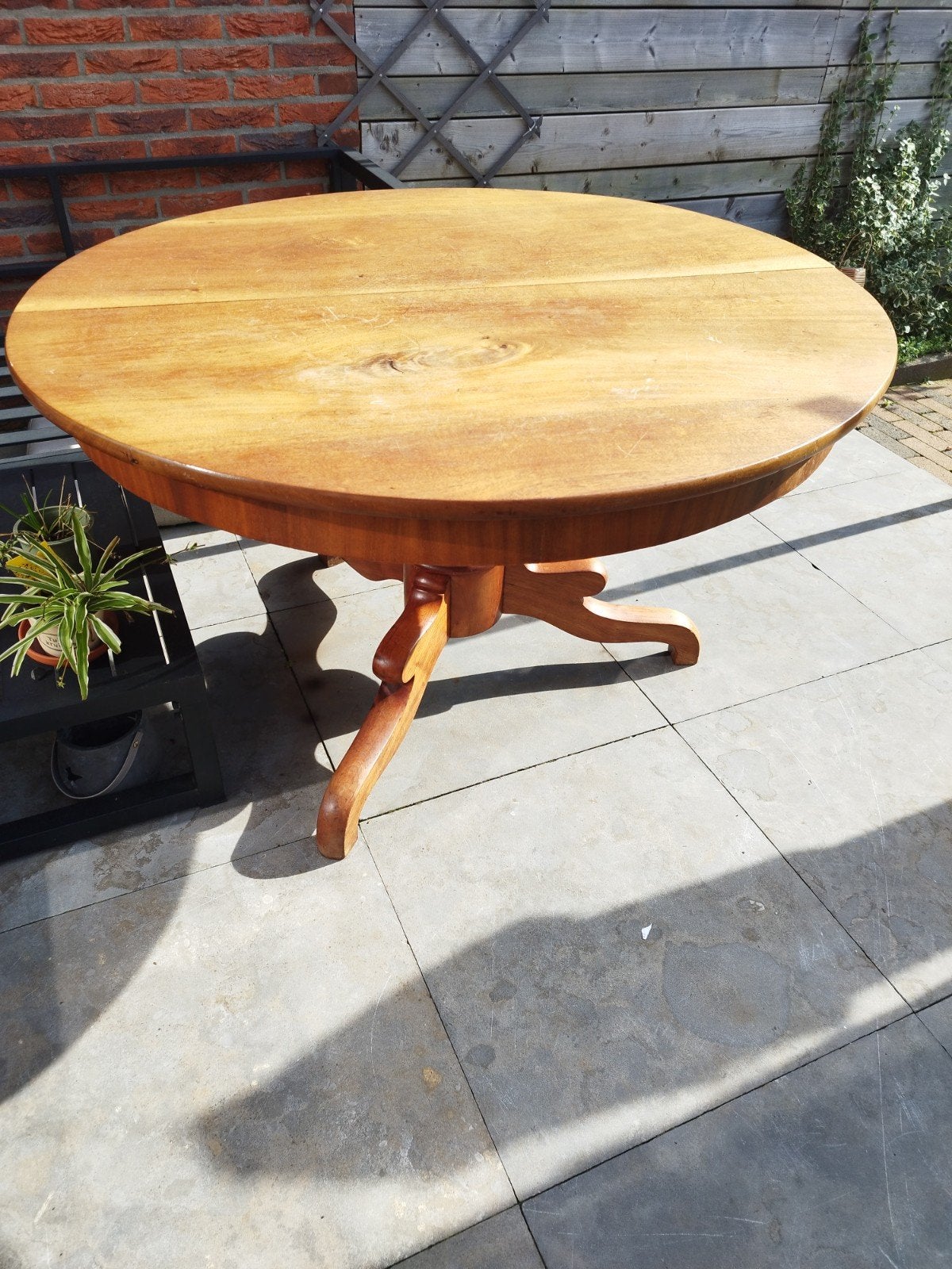Ronde uitschuifbare eettafel - Goede staat, Ophalen, Gebruikt, Rond
