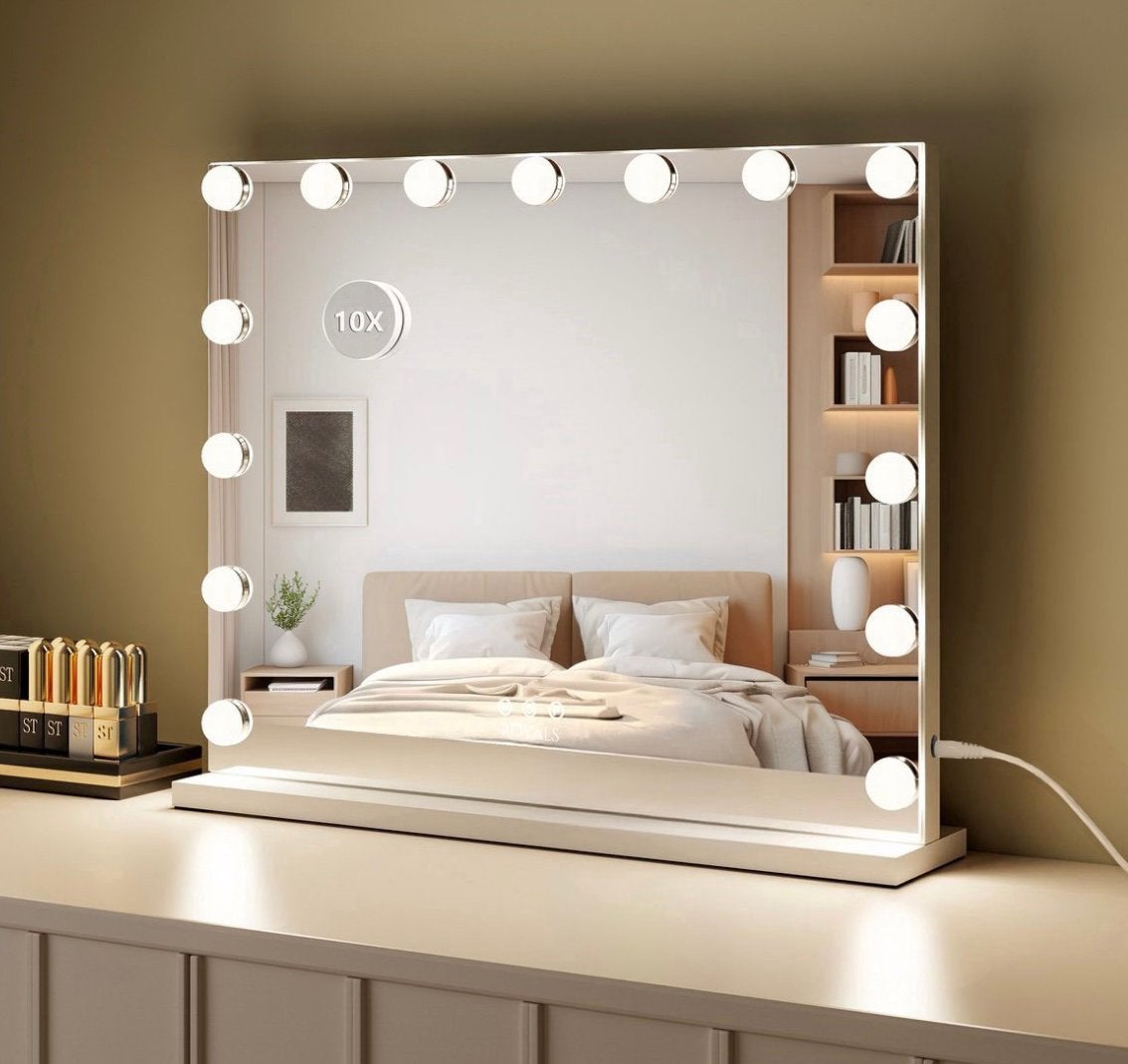 Royals Hollywood Spiegel 58x46 cm, Huis en Inrichting, Woonaccessoires | Spiegels, Ophalen, Minder dan 50 cm, Nieuw, Minder dan 100 cm
