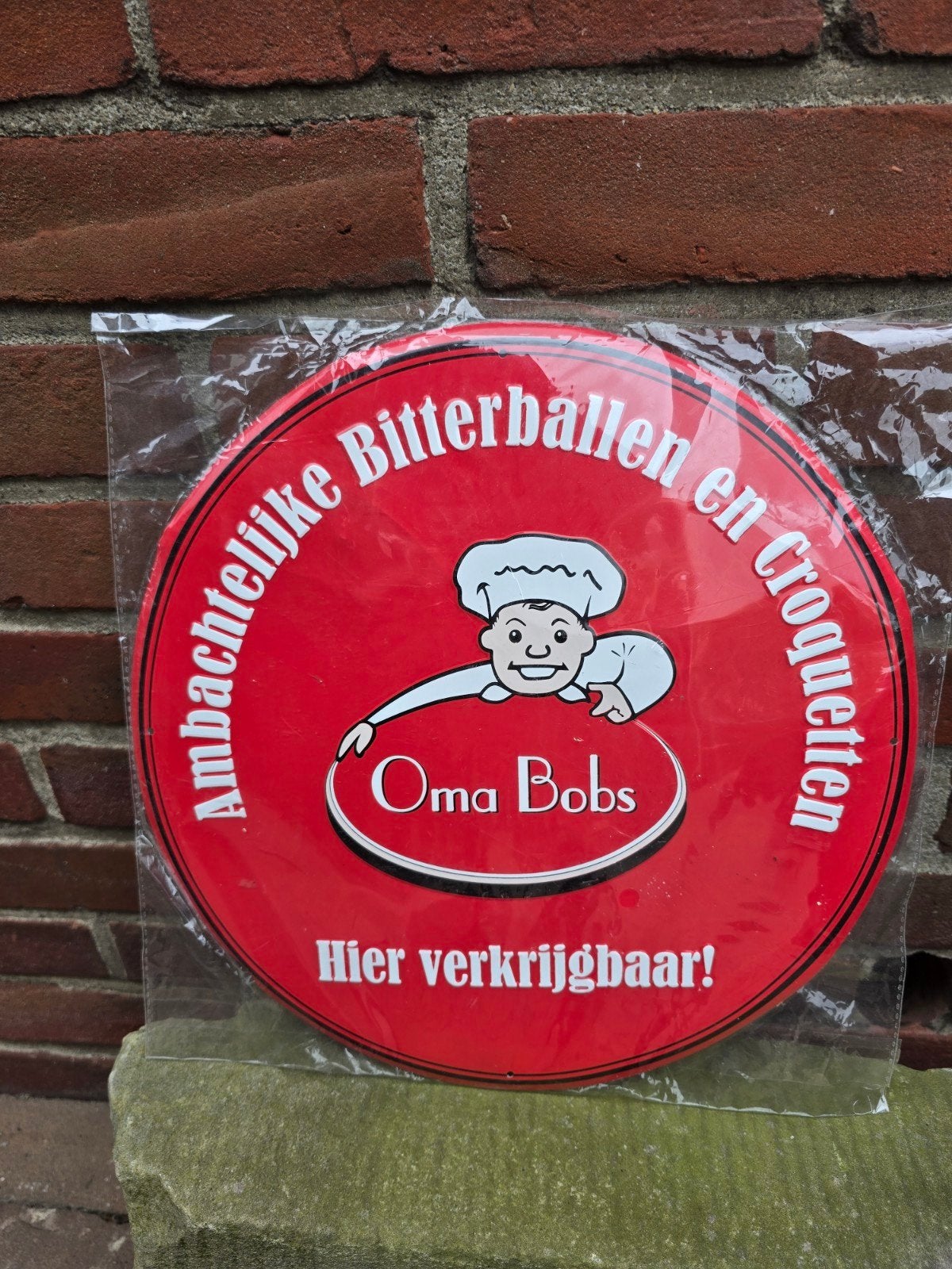 Reclamebord  Oma Bobs, Ophalen of Verzenden, Nieuw, Reclamebord