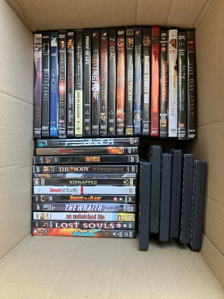 dvd diverse partij collectie 70 stuks doos, Alle leeftijden, Ophalen of Verzenden, Zo goed als nieuw