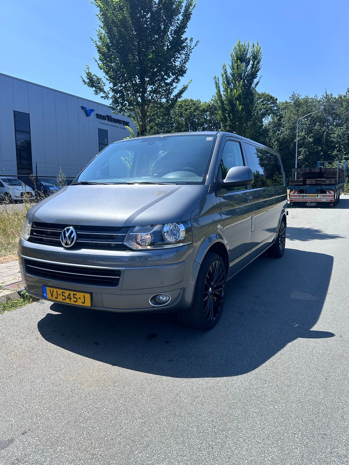 Volkswagen Transporter dubbele cabine 2.0 TDI, Auto's, Bestelauto's, Euro 5, Zwart, 1905 kg, Volkswagen