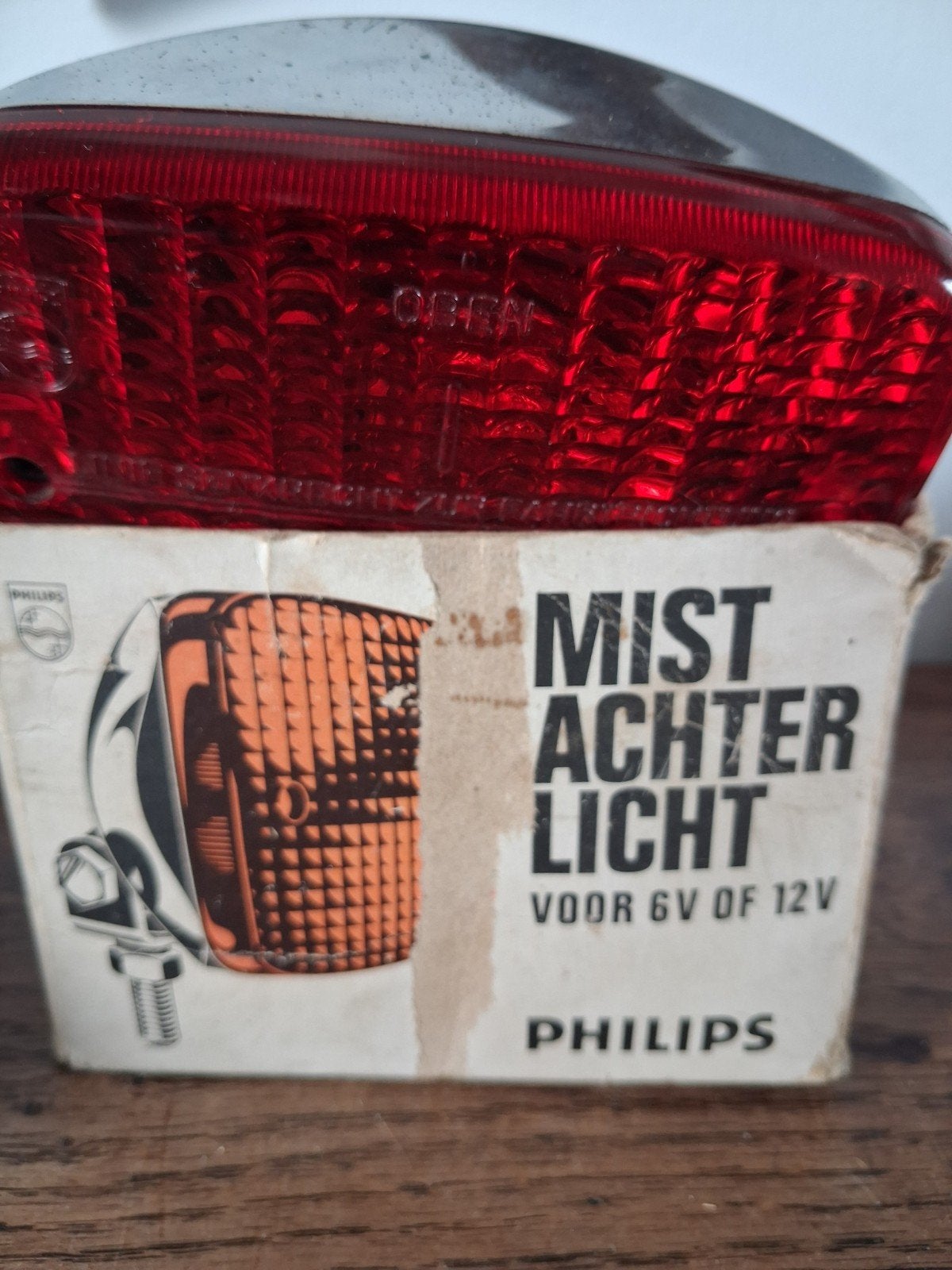 Oldtimer Philips mistachterlicht, Gebruikt, Onbekend, Ophalen of Verzenden, Onbekend