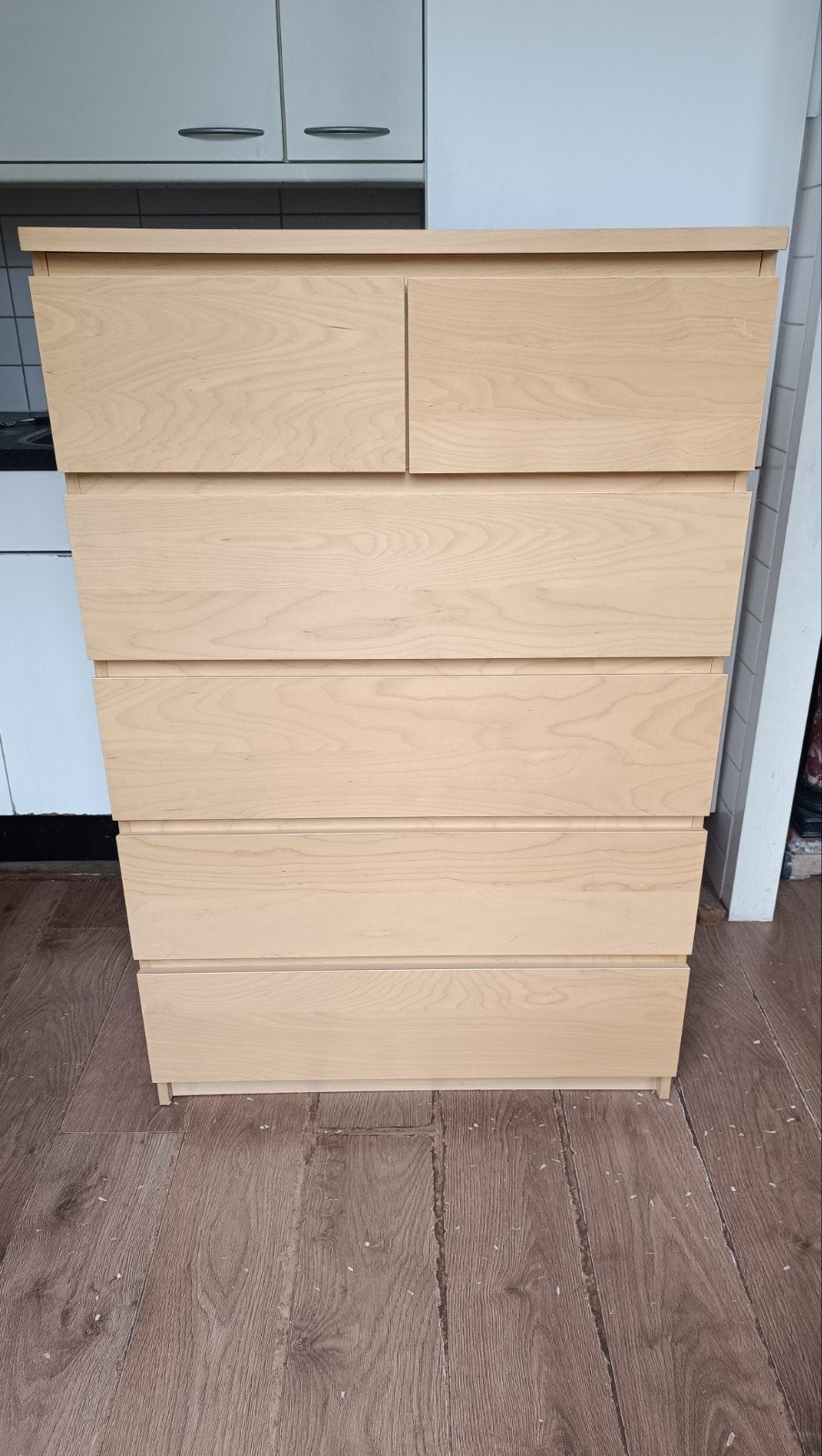 Malm ladekast ikea, Huis en Inrichting, Kasten | Ladekasten, Ophalen, 50 tot 100 cm, Zo goed als nieuw, 3 of 4 laden