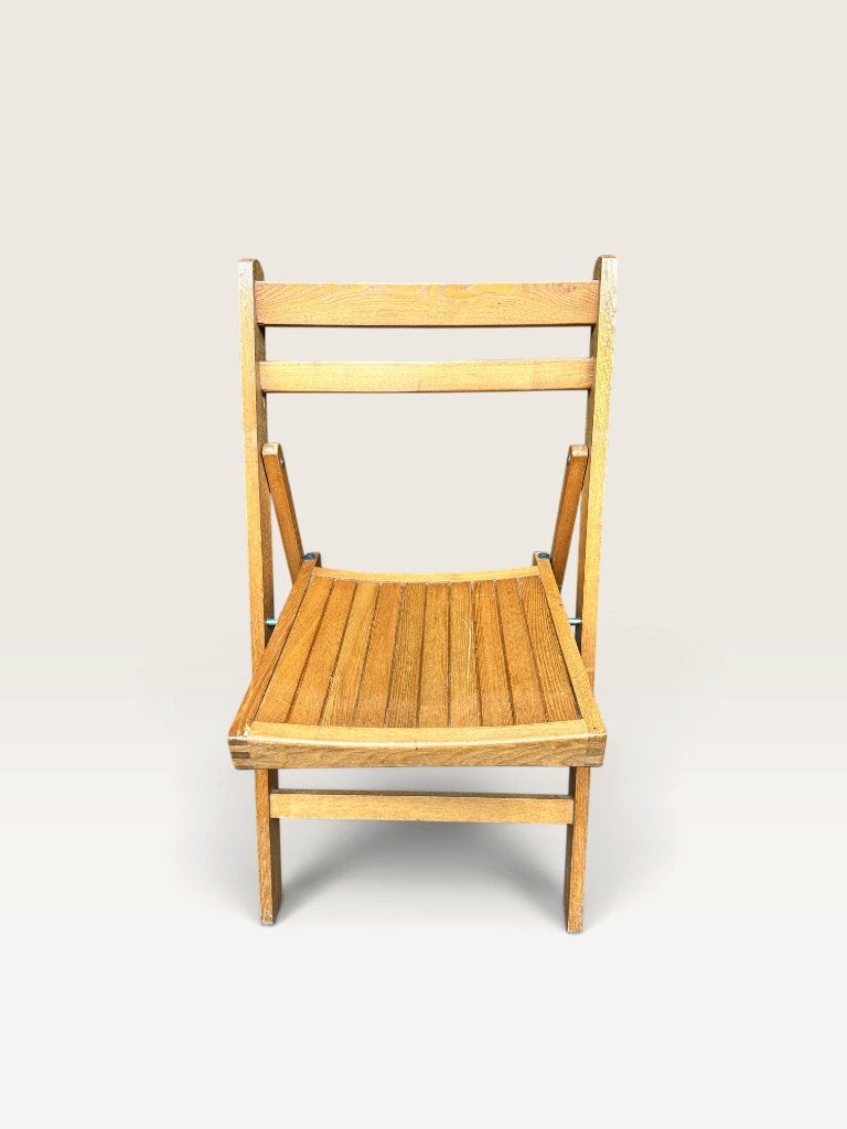 Vintage houten klapstoel - Handig en stijlvol, Ophalen, Gebruikt, Bruin, Onbekend