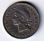5  cent  1961  Dominicaanse Republiek. km 18, Postzegels en Munten, Munten | Amerika, Ophalen of Verzenden, Noord-Amerika, Losse munt