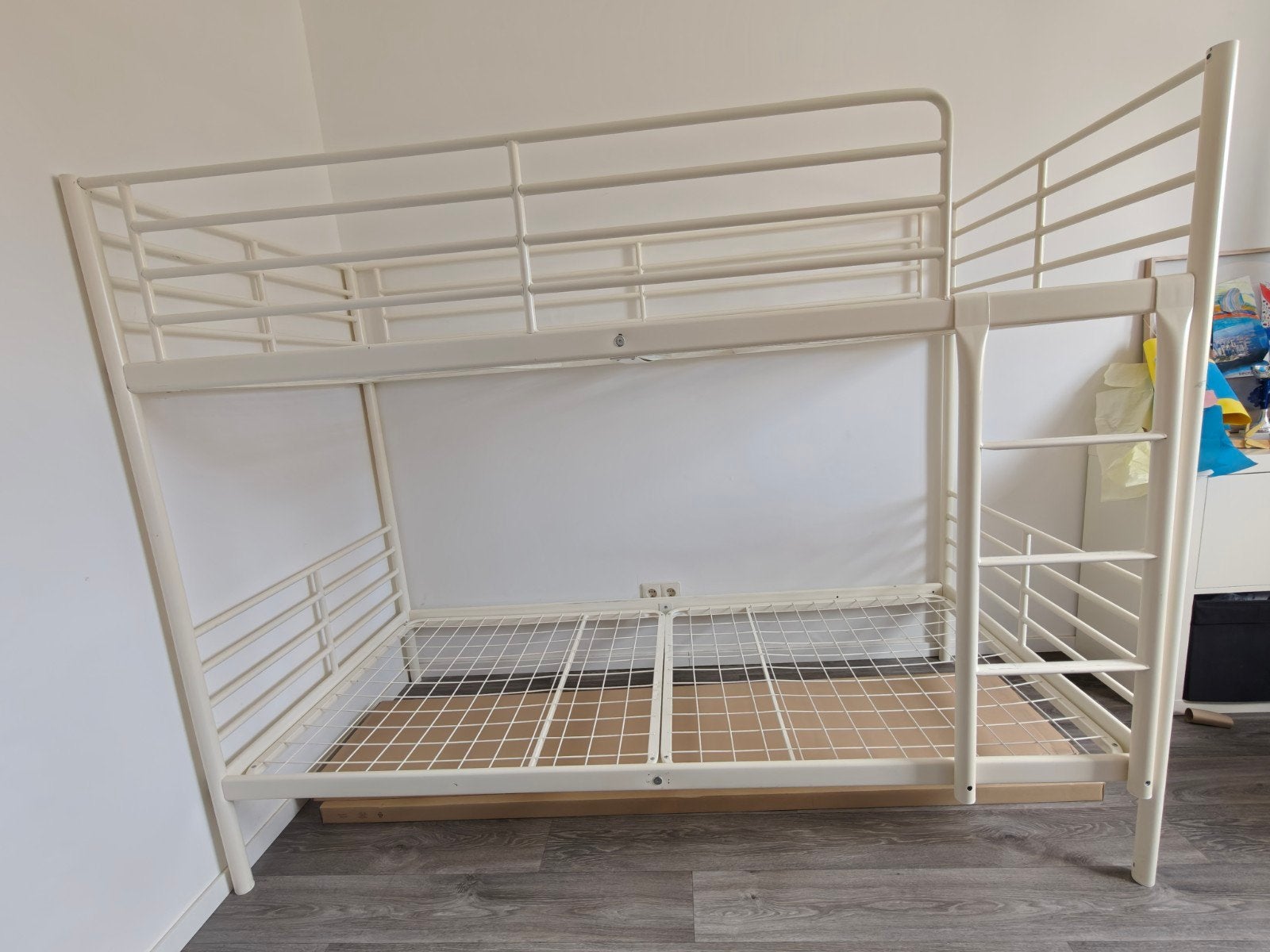 Ikea stevig stalen stapelbed, Huis en Inrichting, Slaapkamer | Stapelbedden en Hoogslapers, Ophalen, Gebruikt, 90 cm, 160 tot 180 cm