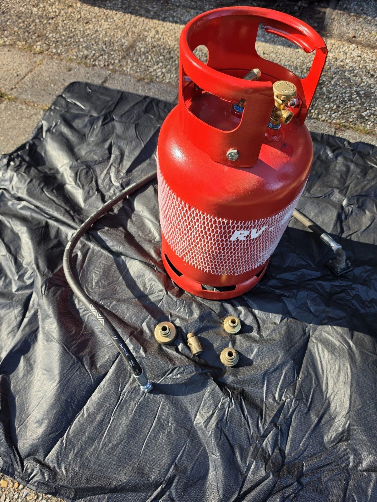 Komplete LPG set voor camper of caravan, Ophalen, Zo goed als nieuw