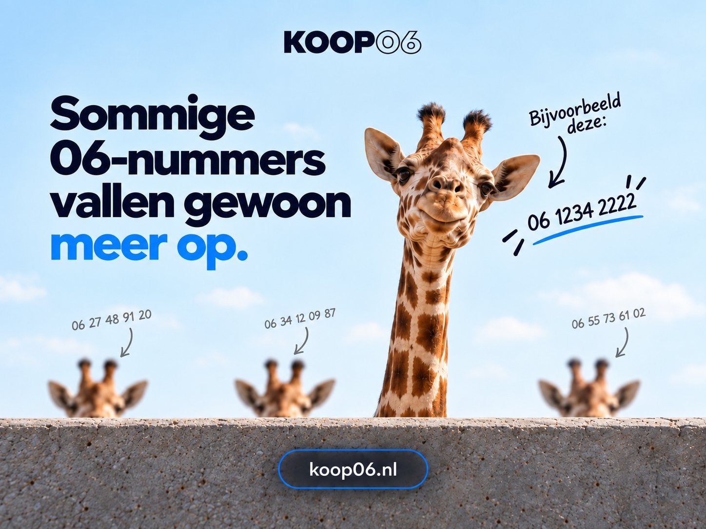 Kies een mooi & opvallend 06 - KOOP06•NL, Ophalen of Verzenden, Nieuw