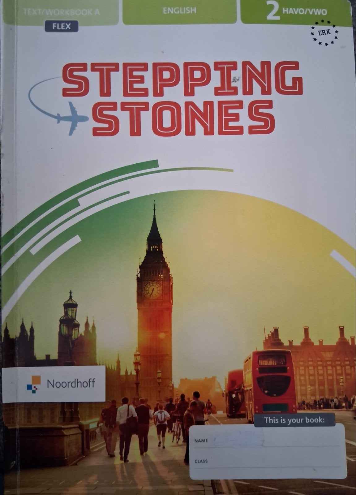 Stepping stones leerwerkboek A 2 havo/vwo, Ophalen of Verzenden, Zo goed als nieuw, Engels