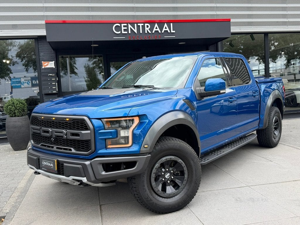 Ford F150 3.5 V6 Raptor Ecoboost SuperCrew B&O|Pano|Memory|L, Auto's, Automaat, Blauw, F-150, Bedrijf