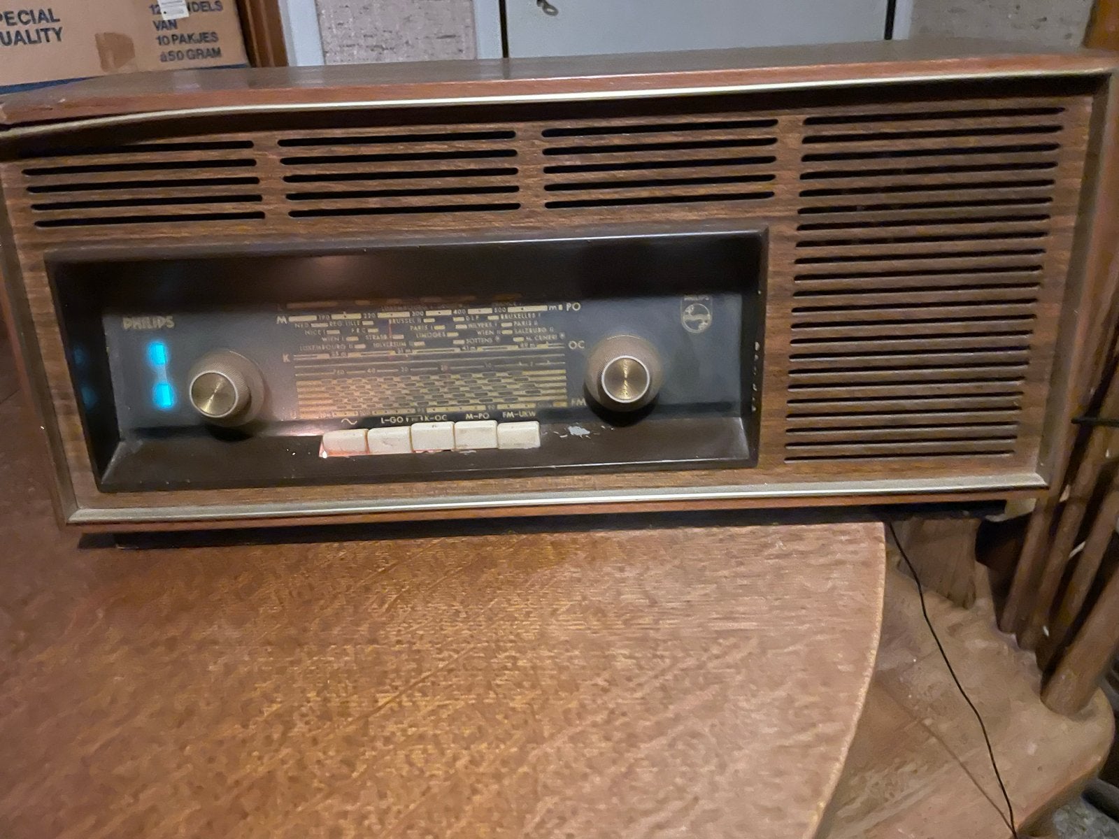 Vintage Philips Radio - Retro Decoratie - Werkt niet (goed), Ophalen, Niet werkend, Radio