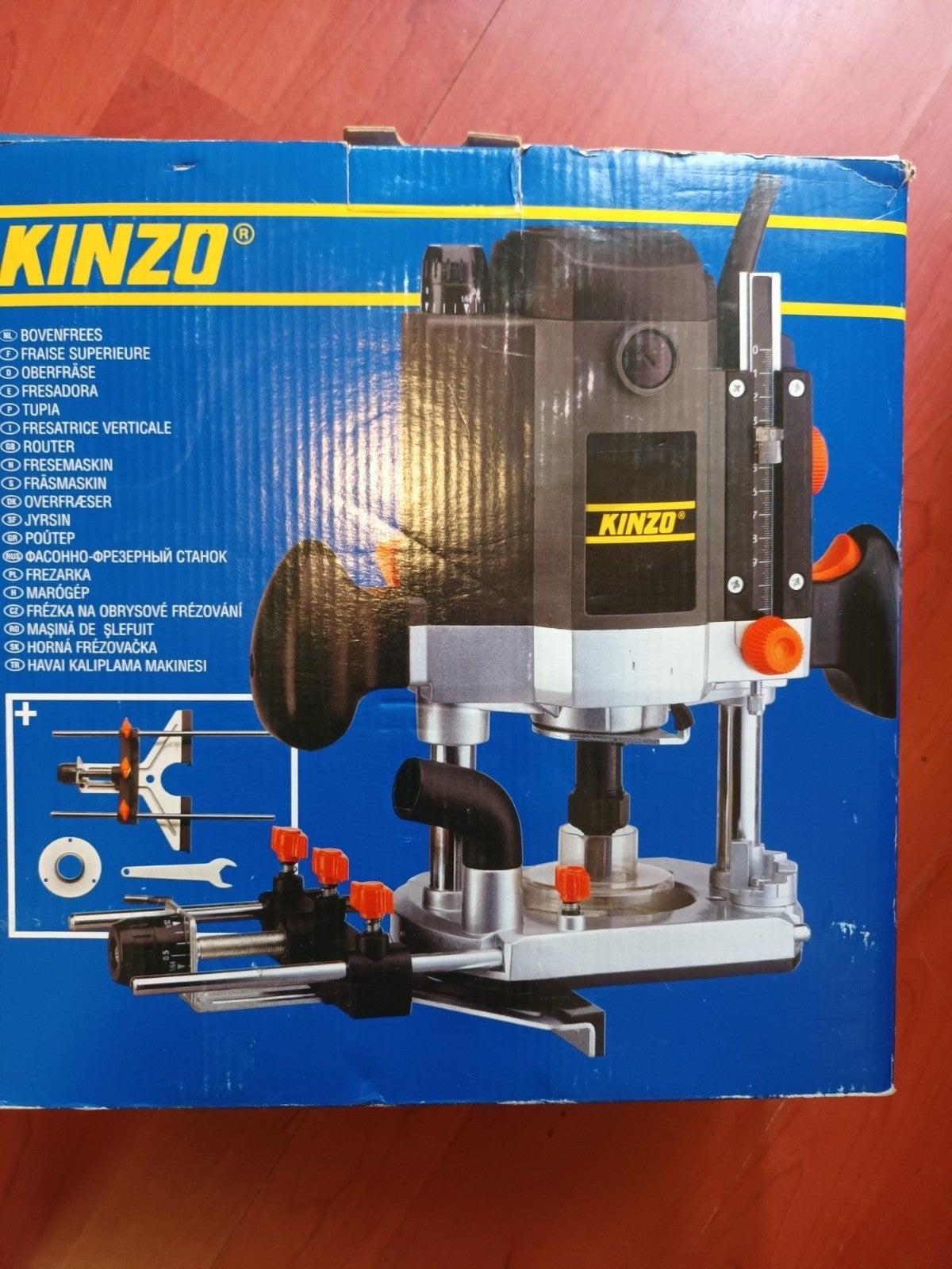 Kinzo Bovenfrees - Nieuw in doos, Doe-het-zelf en Verbouw, Ophalen, Nieuw, Elektrisch, Bovenfrees