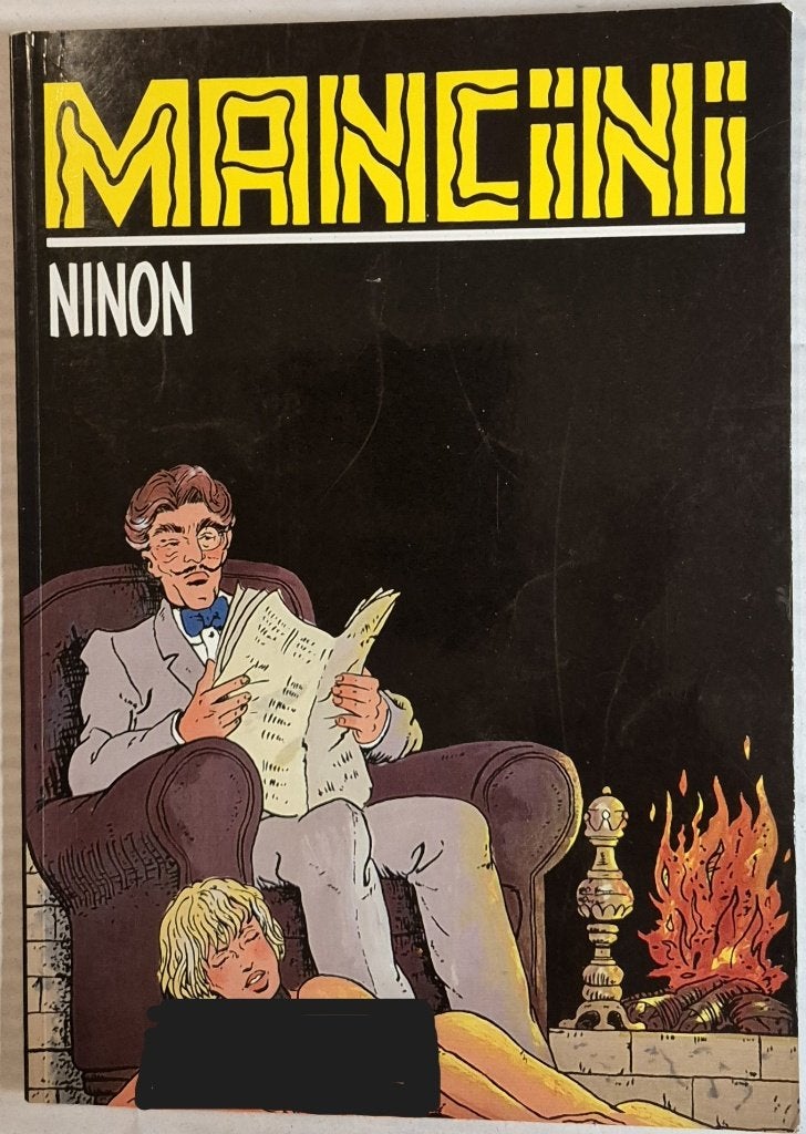Sombrero Zwarte Reeks 61 Ninon - Mancini - 1992, Boeken, Stripboeken, Gelezen, Eén stripboek, Mancini, Ophalen of Verzenden