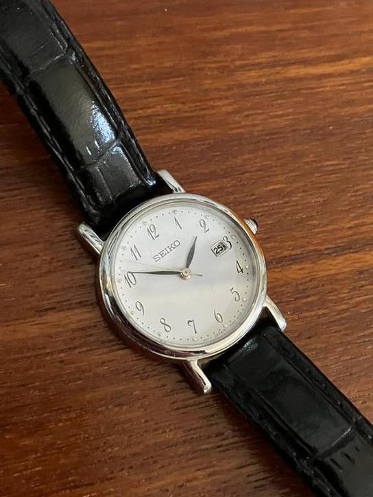 Seiko horloge zilver vintage 27 mm, Ophalen of Verzenden, Staal, Seiko, 1960 of later